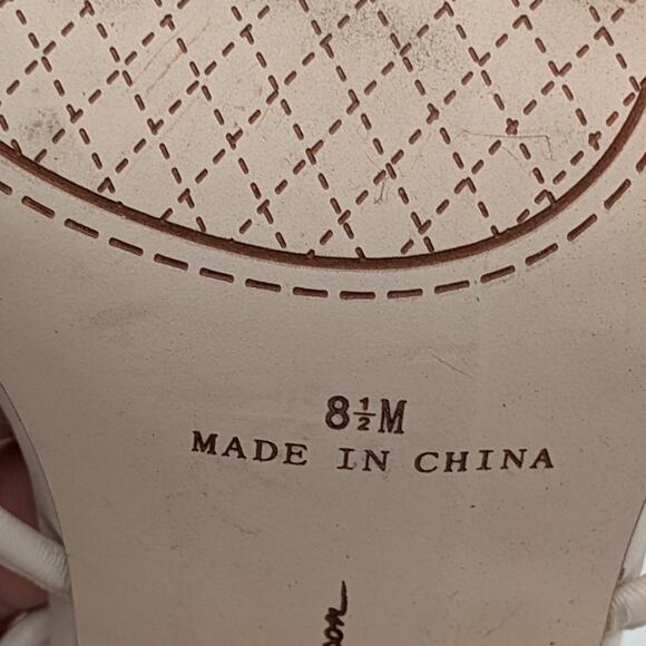 Jessica Simpson Maena Ankle Wrap Heeled Sandals Women's Ivory Size US8.5M EU39 - Picture 8 of 15